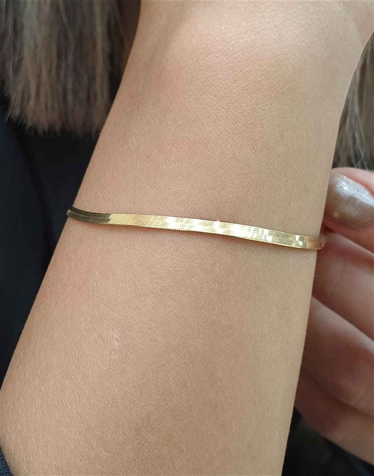 14 ayar zincir bileklik